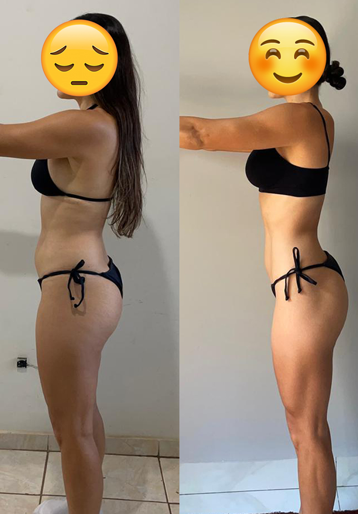 Resultado real de aluno antes e depois